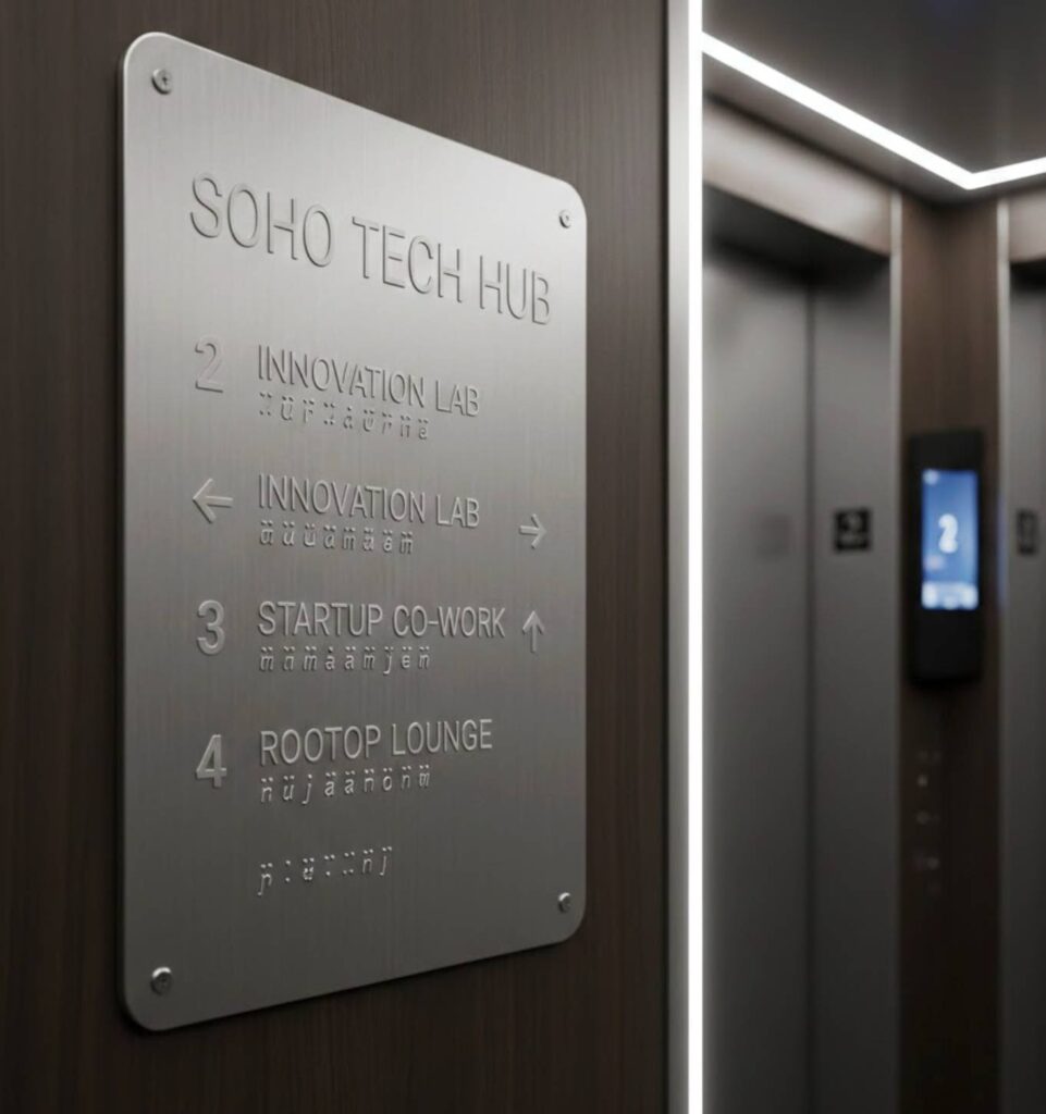 braille sign NYC