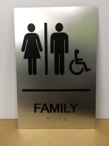Bathroom Compliant ADA Sign