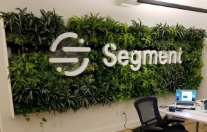 Segment Reception Signage for Office Space