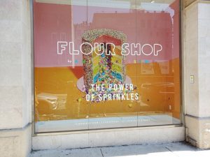 Custom Flour Shop Window Display in NYC