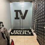 Frosted Vinyl Lettering Signage for Iron Vault in NYC